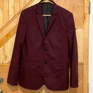 H&M 40R Skinny Fit Blazer Jacket Coupe Moulante